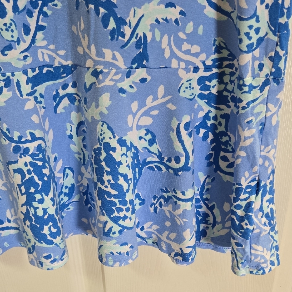 Girls Lilly Pulitzer Blue and White Buttoned Polo Sundress NWOT - Picture 5 of 7